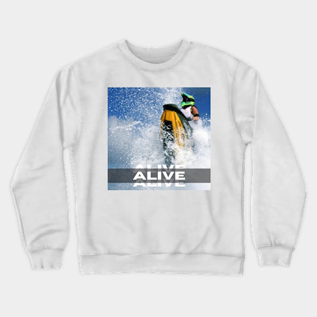 Jet Ski Rider Crewneck Sweatshirt by LuxTeeShop